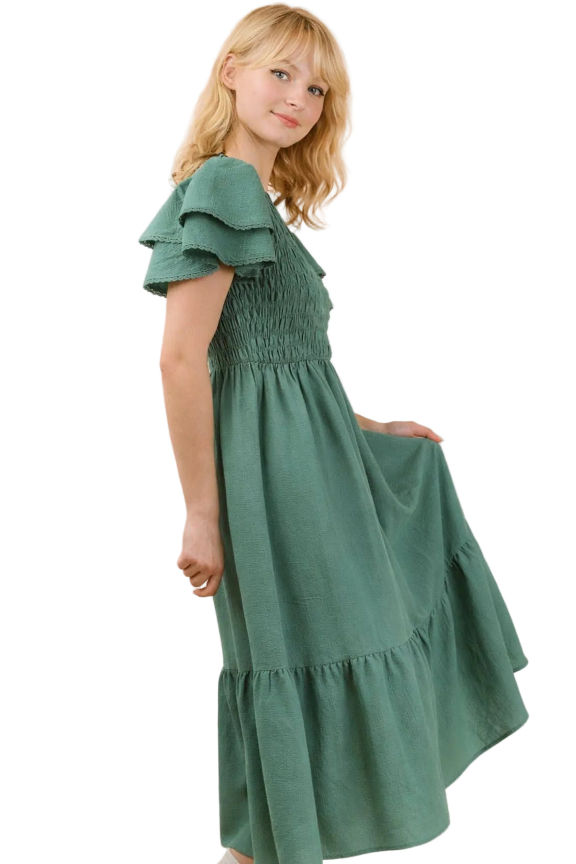 The Perfect Silhouette Sage Dress