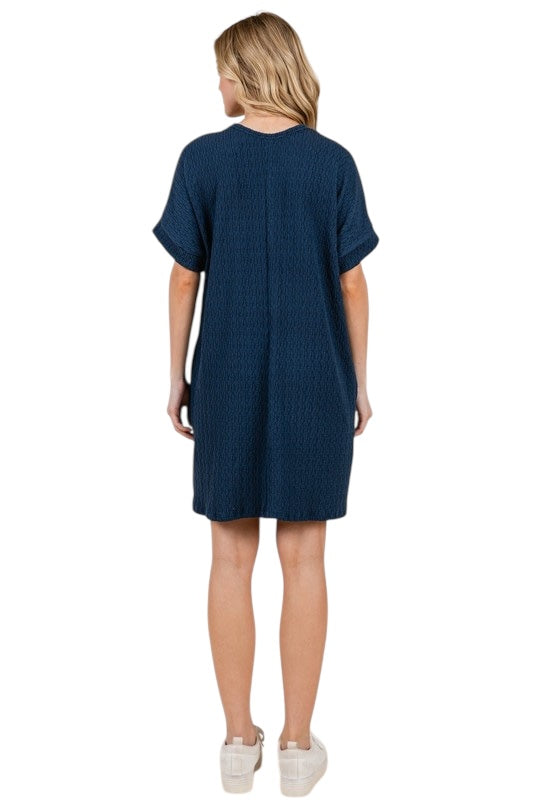 Warm Breezes Navy Dress