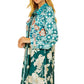 Off The Record Mint Printed Dress