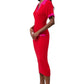 All Day And Night Pink Mix Midi Dress