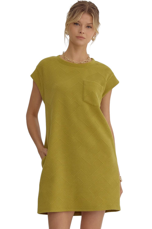 Fresh Beginnings Olive Pocket Dress