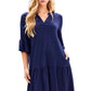 Carly Navy Swing Dress