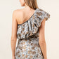 Sky Is The Limit Jacquard Dress