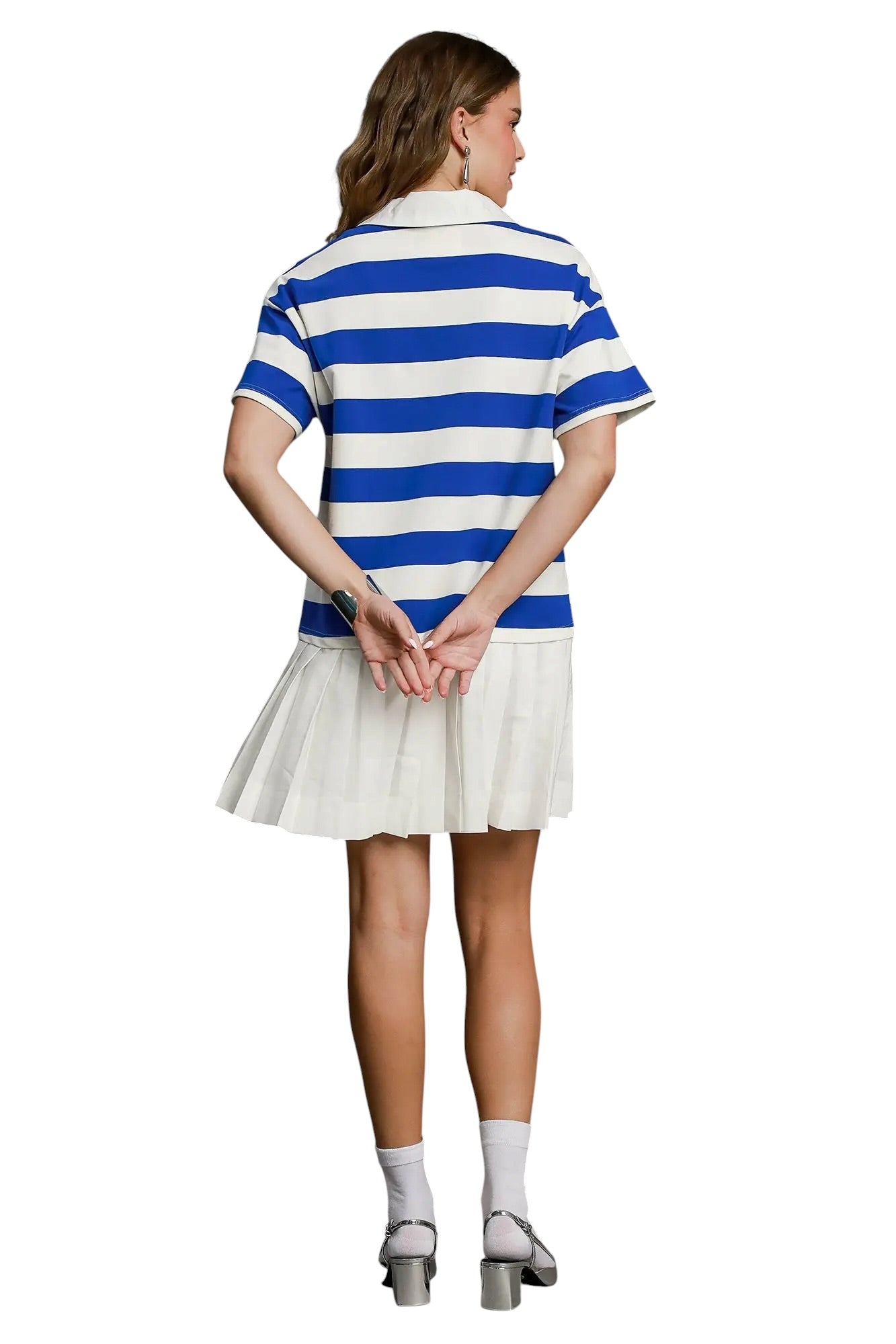 Effortless Cobalt Polo Dress