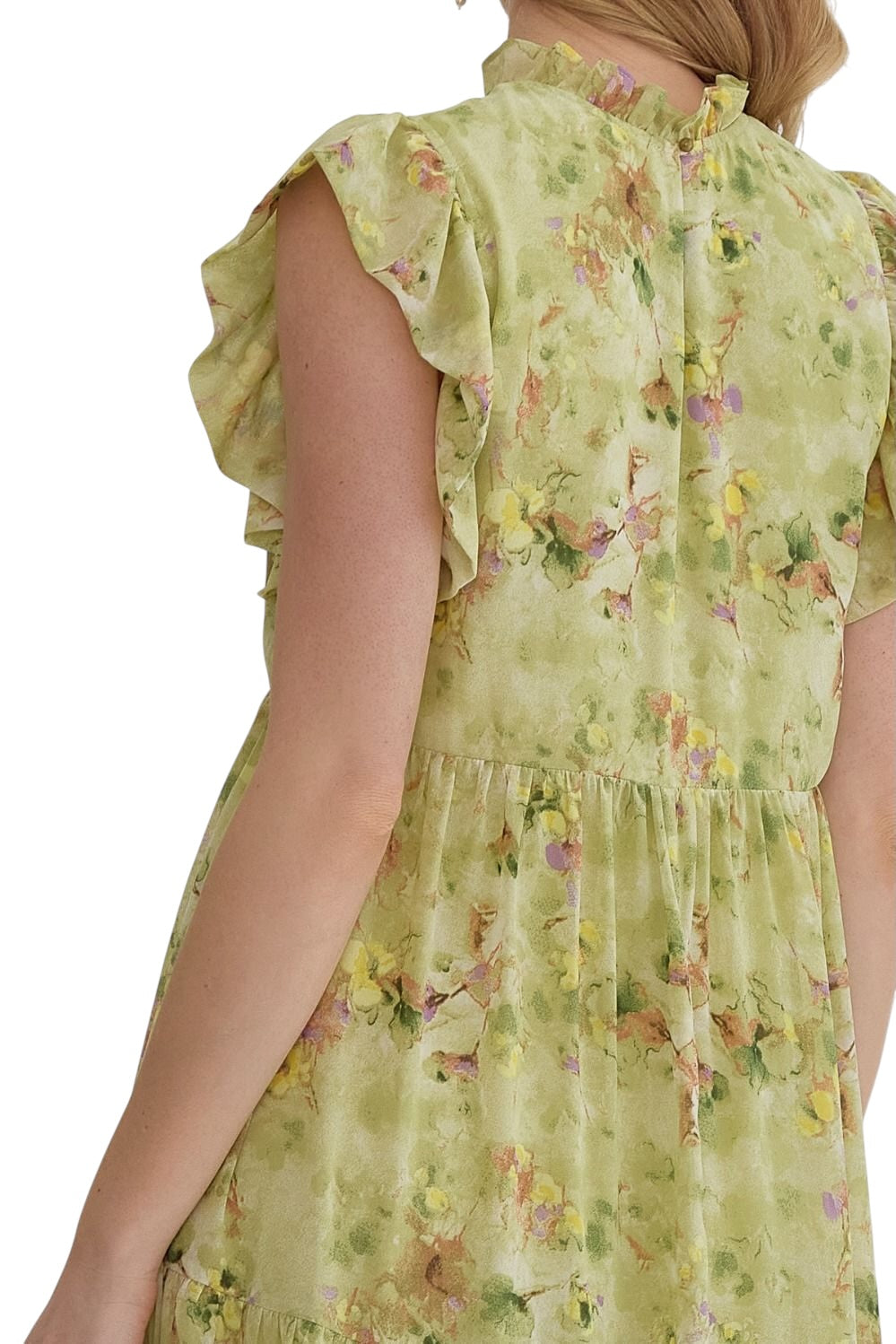The Goddess She Is Lime Dress