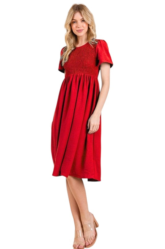 Through The City Red Dress