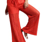 Feminine Coral Crochet Pant