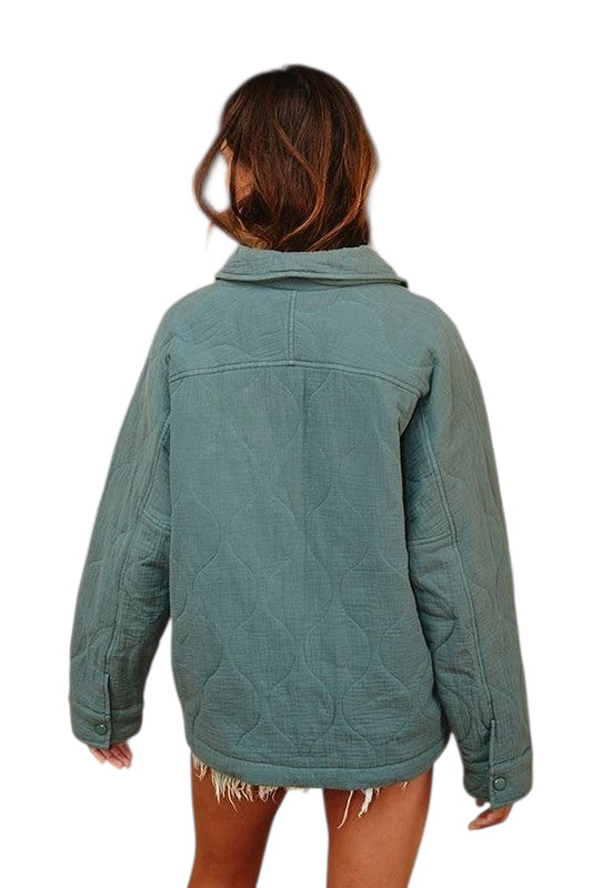 Follow Me Back Teal Jacket