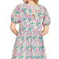 Chic Floral Mix Mini Dress