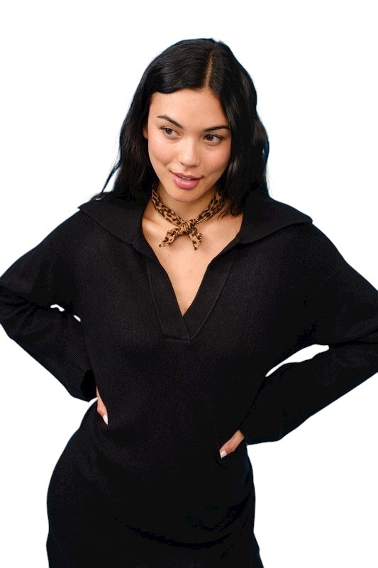 My Own Pace Black Dress