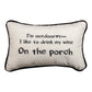I'm Outdoorsy...Word Pillow
