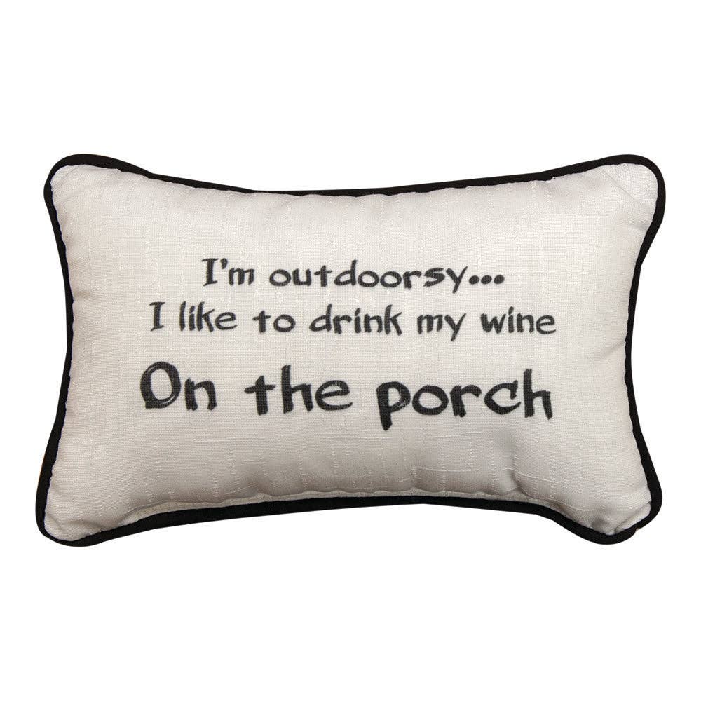 I'm Outdoorsy...Word Pillow