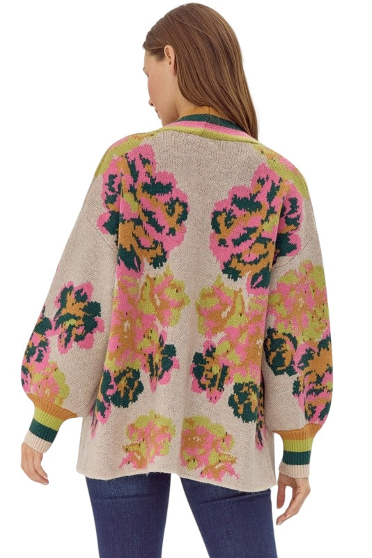 Remember The Time Lime Mix Cardigan