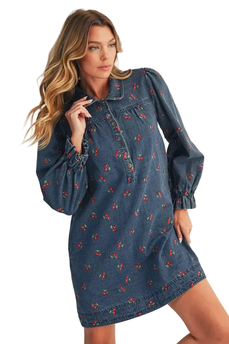 Sweet Thrills Denim Dress