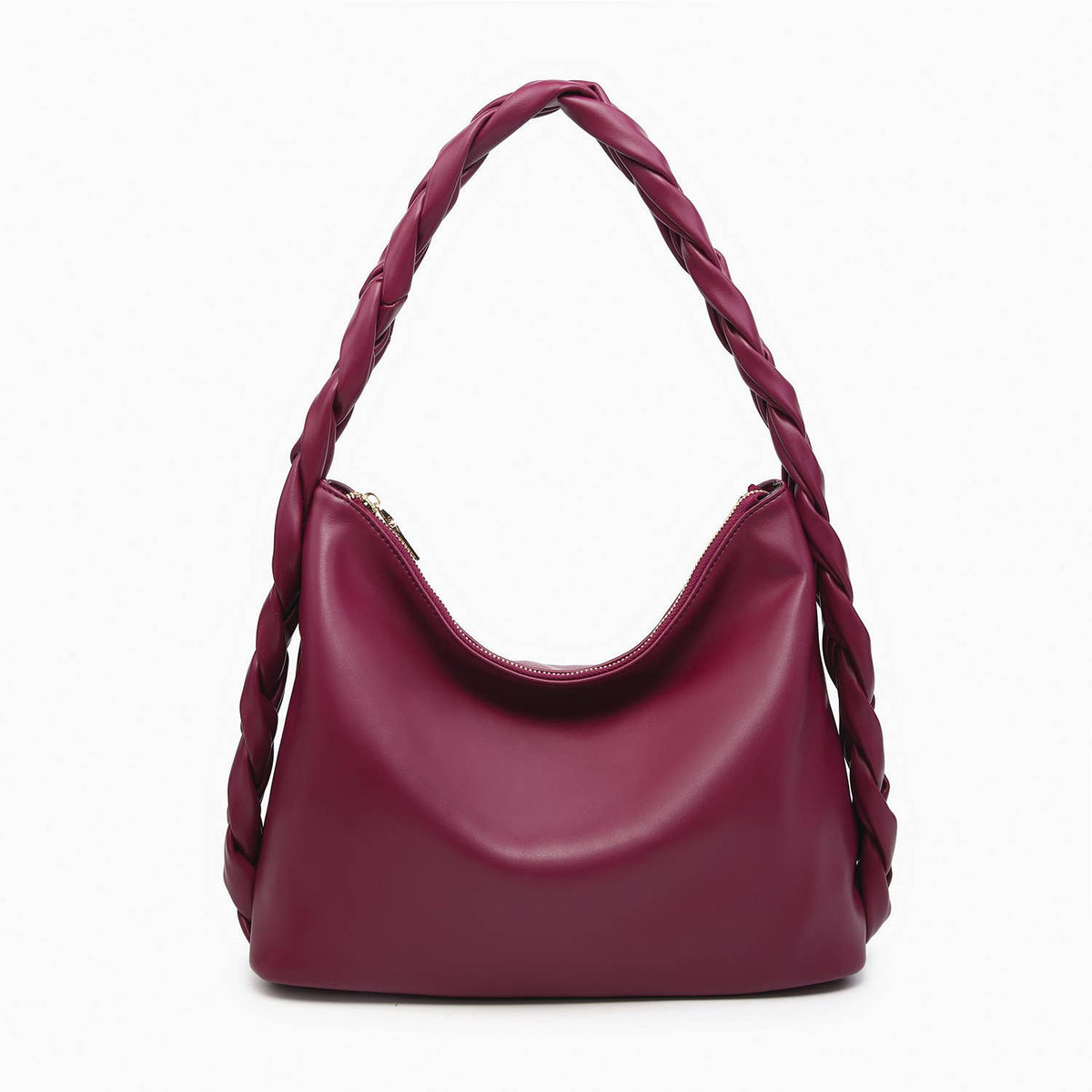 Delia Hobo Bag: Plum