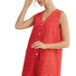 Modern Red Detailed Romper