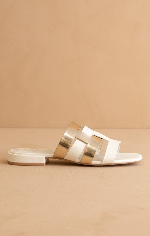 The Presley White Sandal