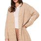 Passing Through Taupe Cardigan