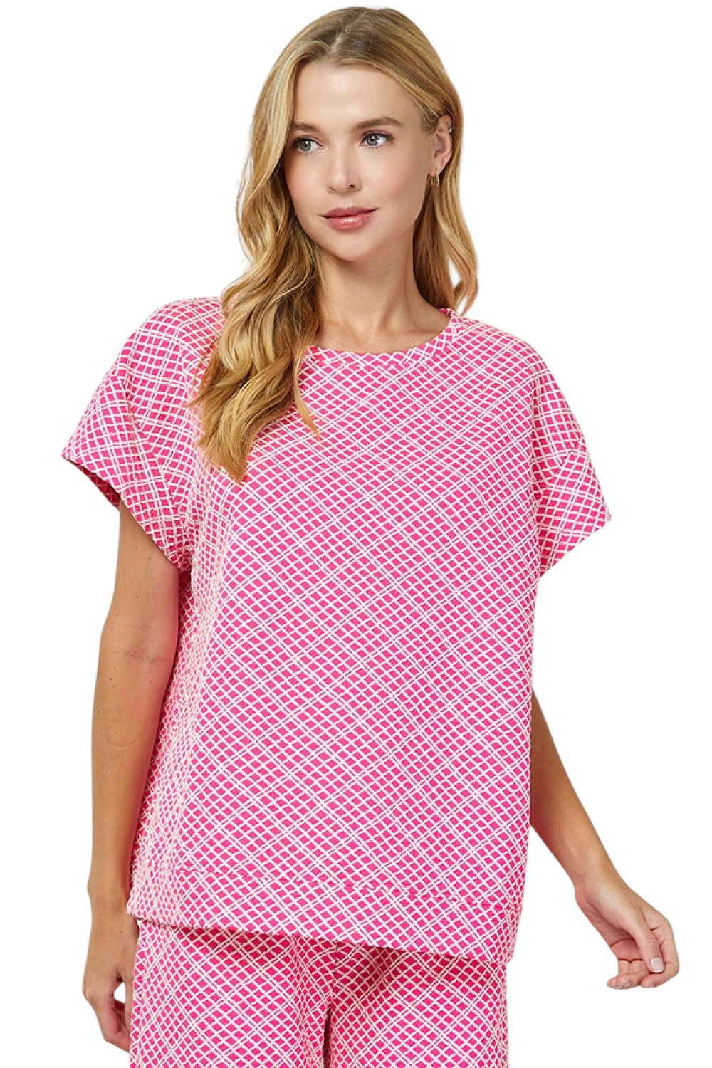 Modern Mix Knit Pink Set