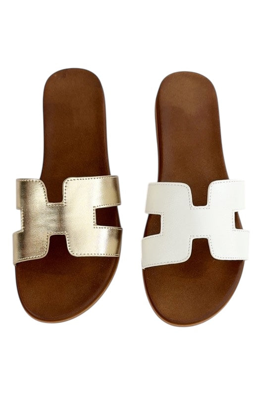 The Camile Gold Sandal