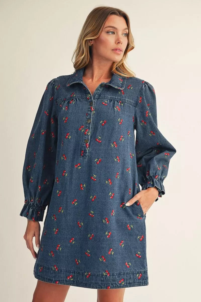 Sweet Thrills Denim Dress