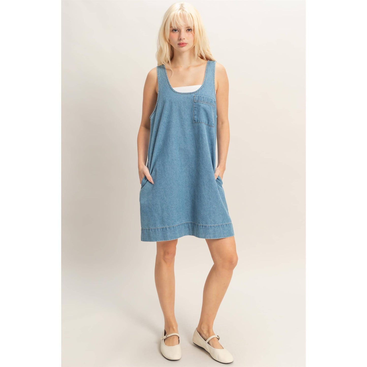 Willow Tank Denim Dress
