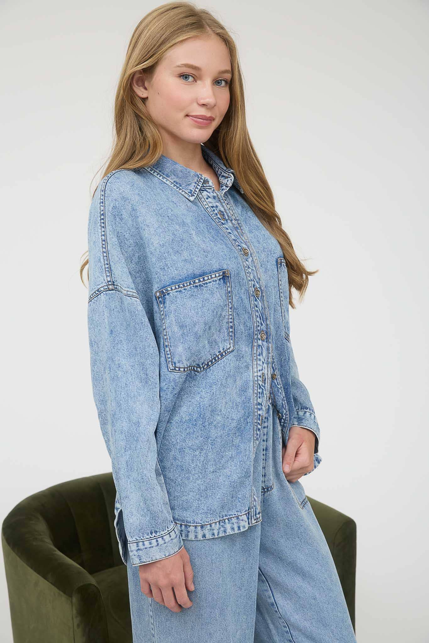 The Odessa Night Denim Top
