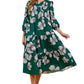 Make It Right Green Printed Dress