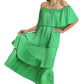 Elevated Satin Kelly Green Maxi