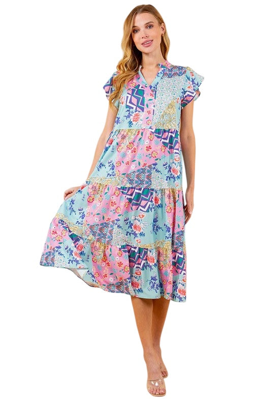 Reservations Made Midi Dress