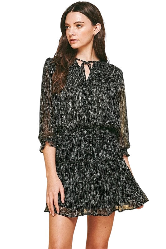 Luxury In The Details Dot Dress