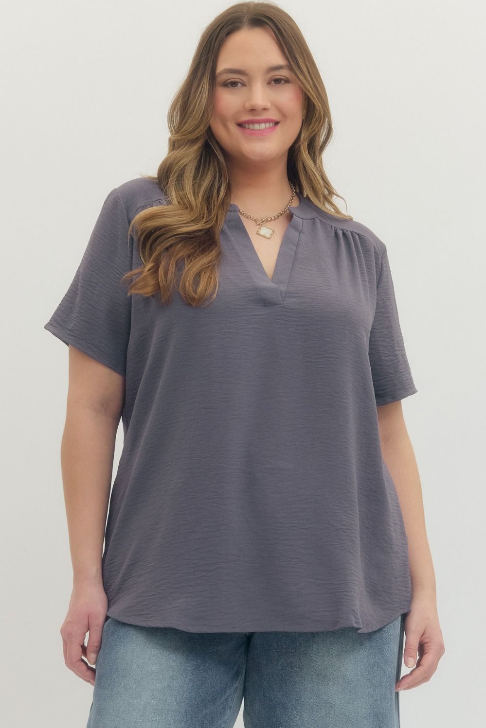 Sweet Escape Grey Top