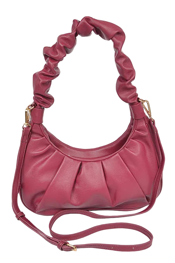 The Carrie Shoulder Bag: Burgundy