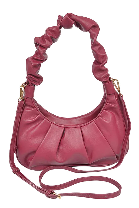 The Carrie Shoulder Bag: Burgundy