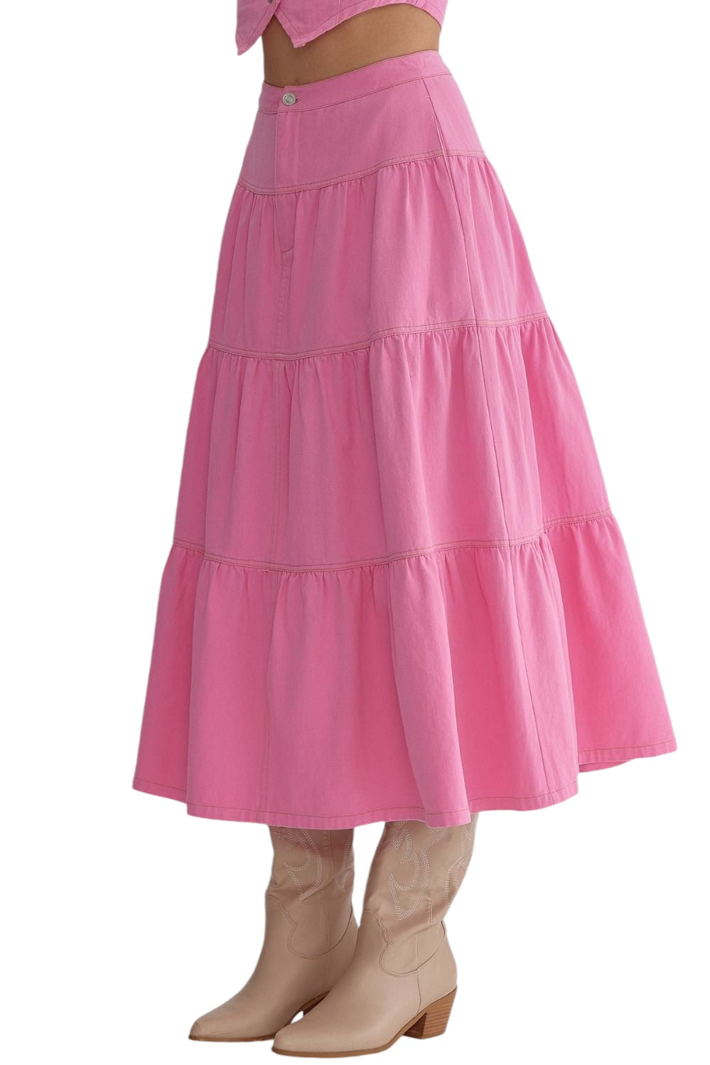Know You Better Pink Skirt