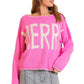 Deck The Halls Pink Sweater