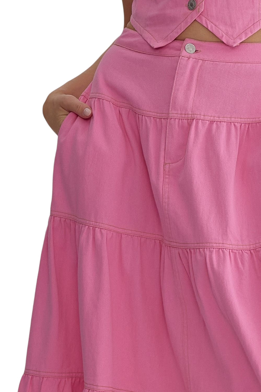 Know You Better Pink Skirt