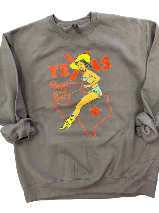 She's From Texas Sweatshirt