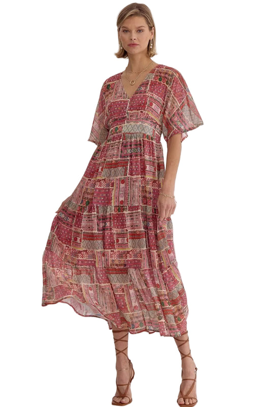 Was Made For Vacation Red Dress