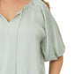 Plus One: Choose Happiness Mint Top