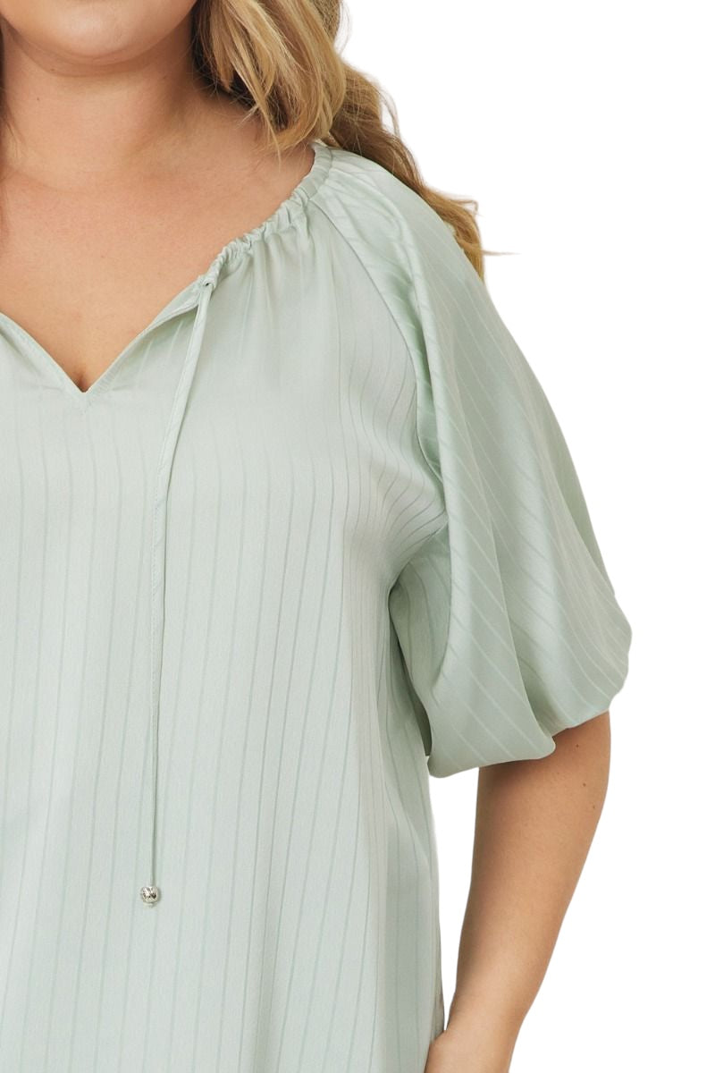 Plus One: Choose Happiness Mint Top