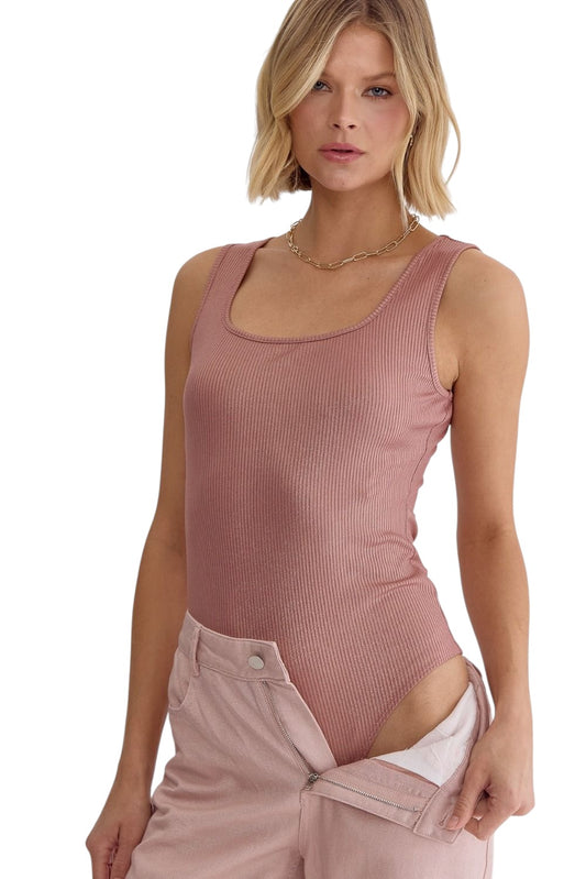 Touches Rose Gold Tank Bodysuit