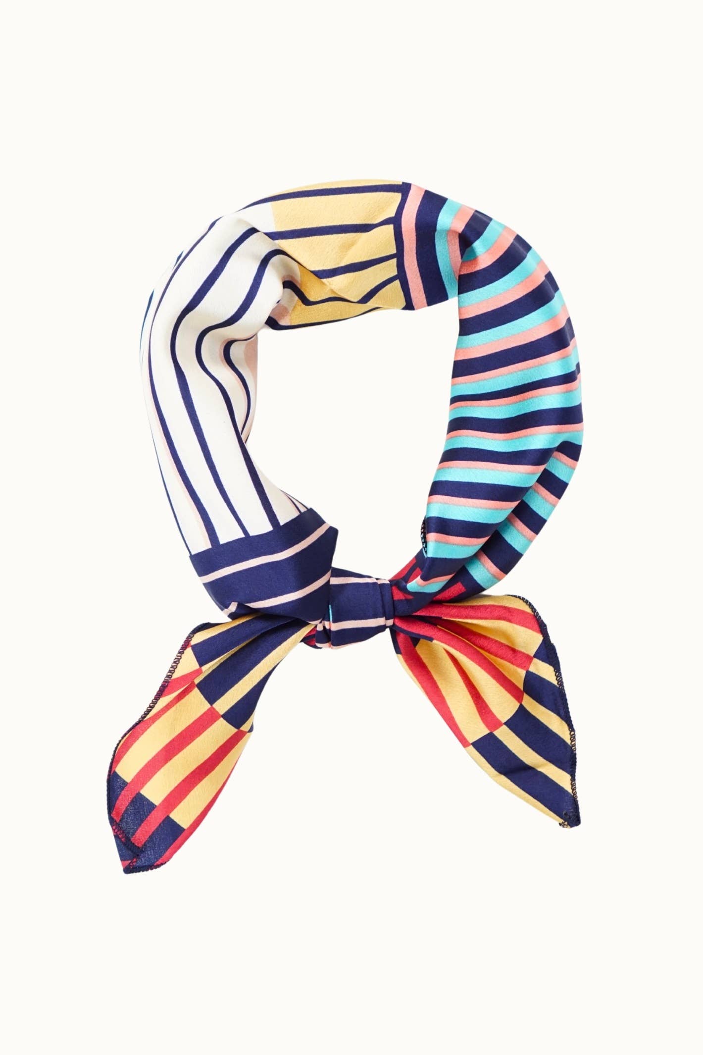 Satin Neckerchief: Multi Stripes