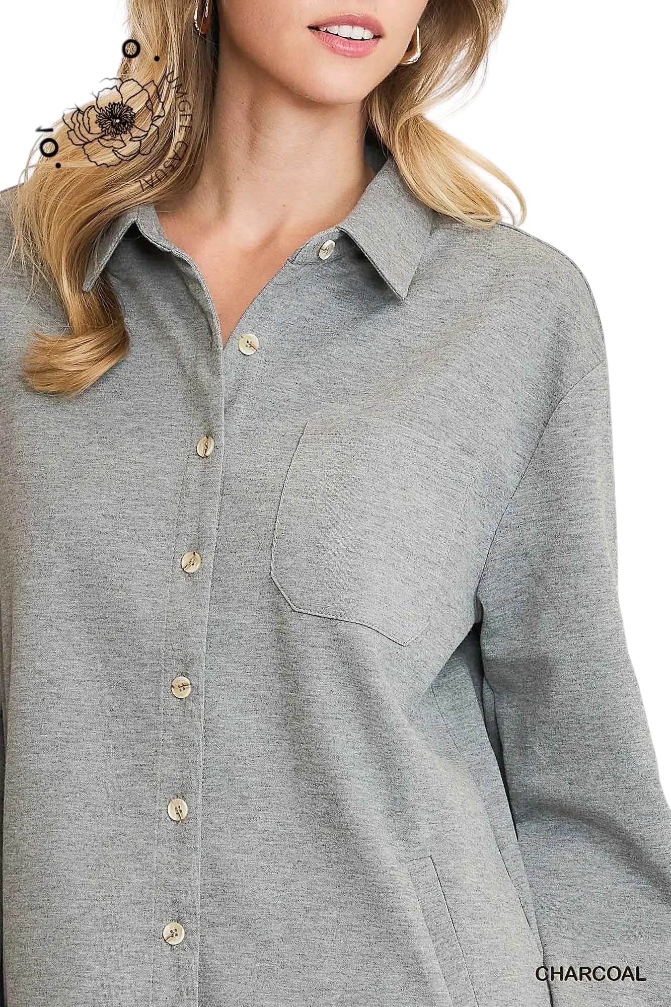 Close To The Heart Grey Top