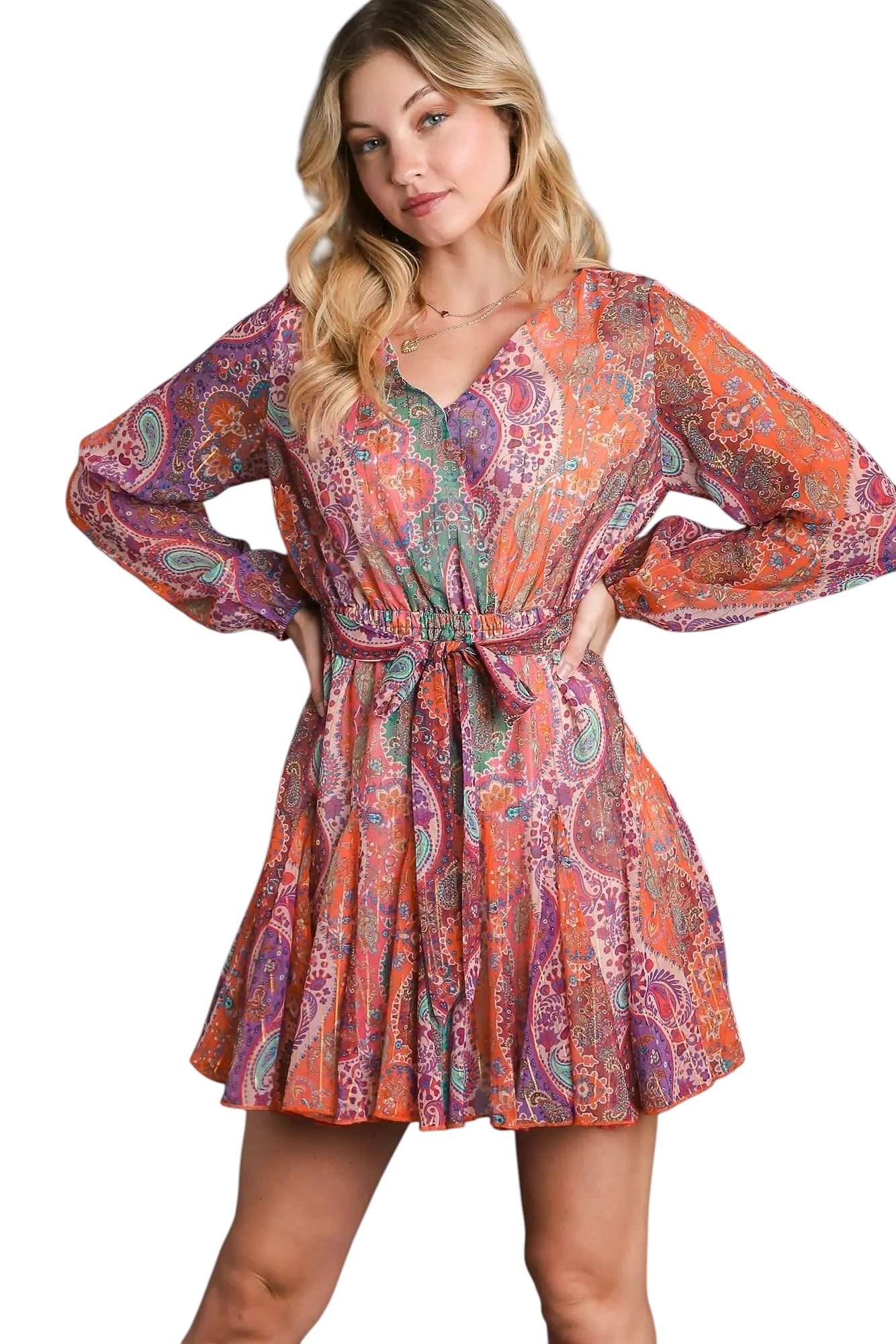 She Glows In Fall Dress