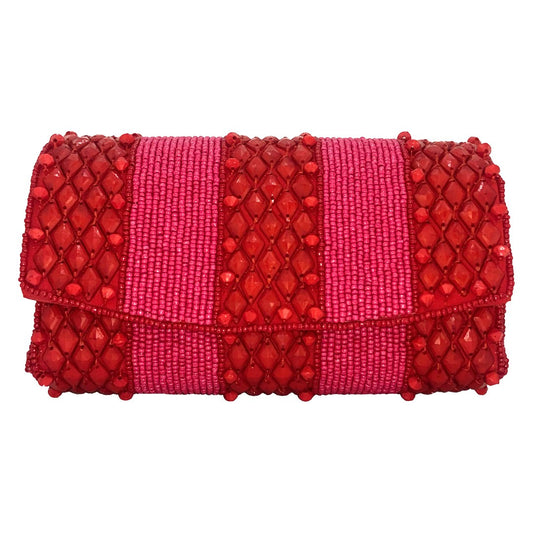 Take Me To Party Pink Mix Clutch