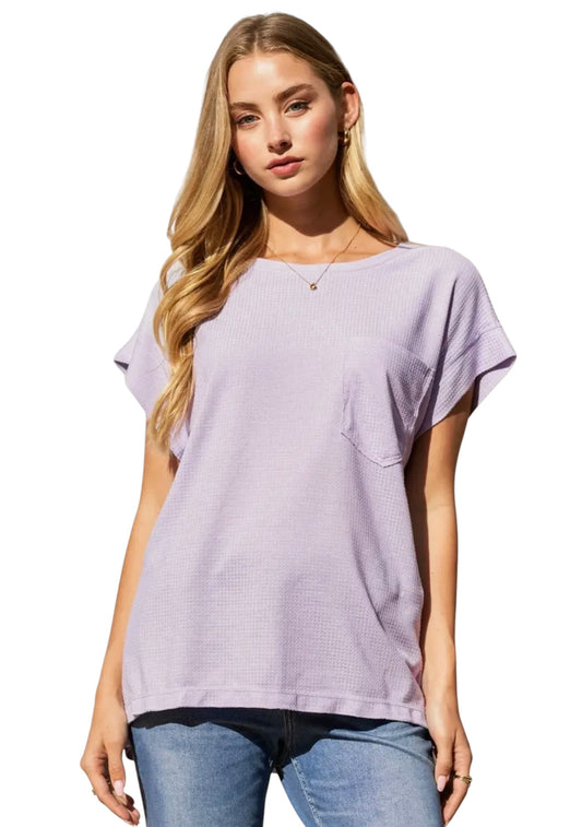 Worth The Attention Lavender Top