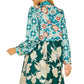 Off The Record Mint Printed Dress