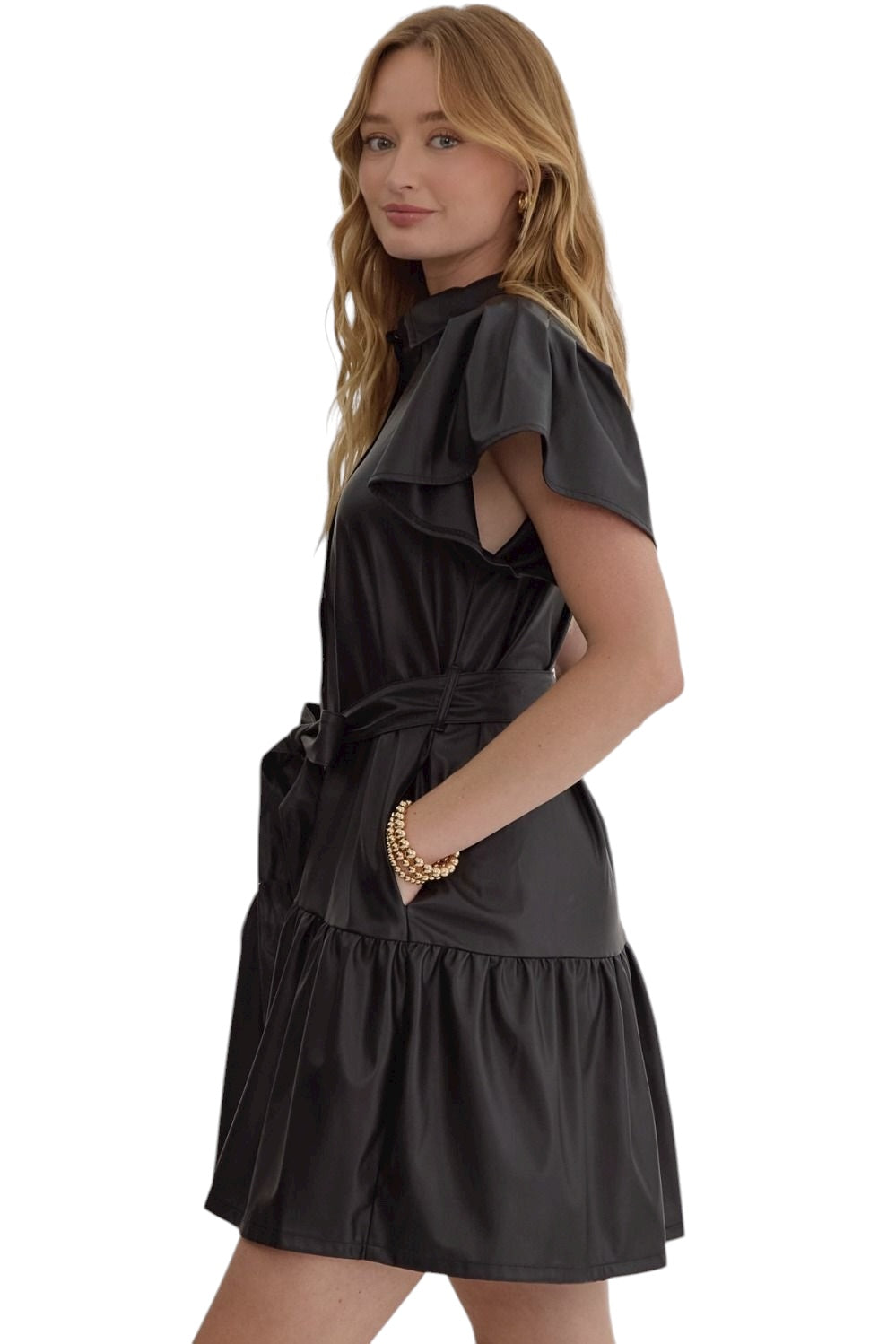 She Is So Posh Black Dress