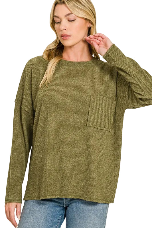Olive: Give In To Me Top